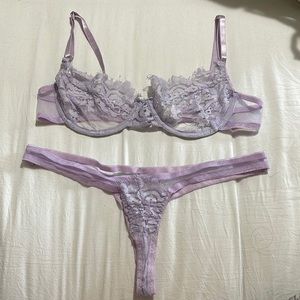 SHEIN Lavender lingerie set size M. Fits more like a small.